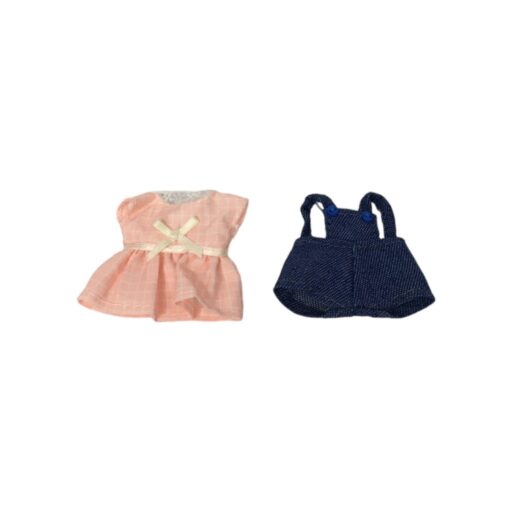 Ropa Sylvanian Adulto - Vestido rosa/Overoll