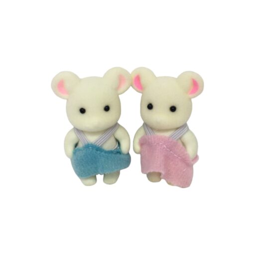 Forest Animal Family Baby White Mouse Couple