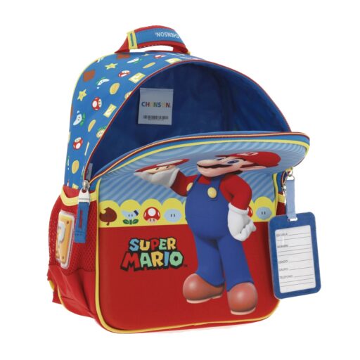 Mochila chica azul mario bros mush - Image 7