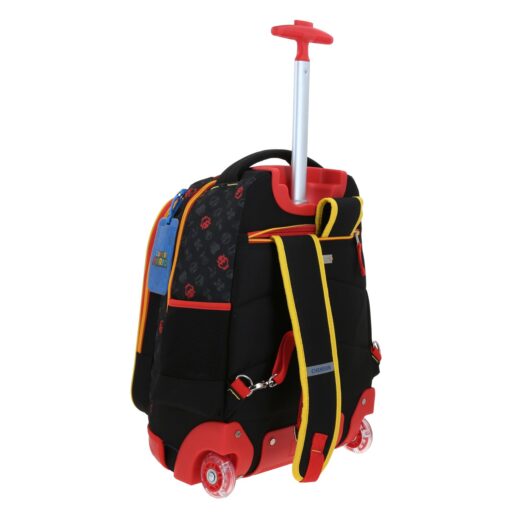 Mochila con ruedas grande negro mario bros rewo - Image 3