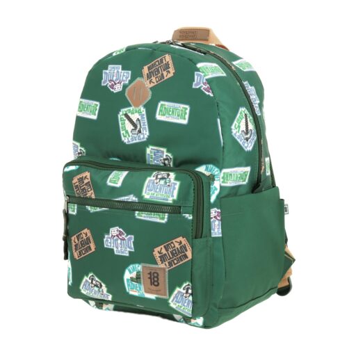 Alternative view of Mochila grande verde minecraft bonch