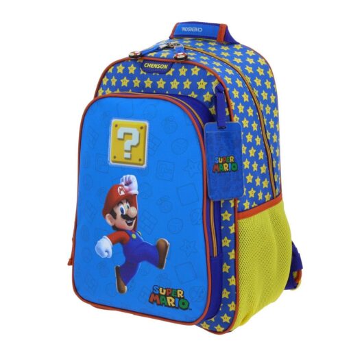 Alternative view of Mochila Chenson Azul Mario Bros Powp