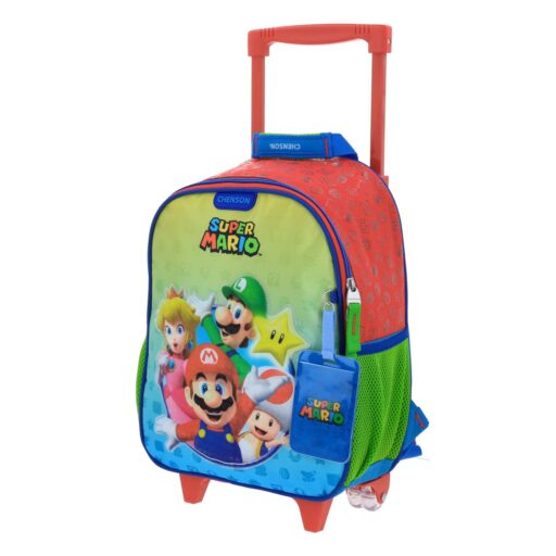 Alternative view of Mochila Con Ruedas Chica Rojo Mario Bros Yoin