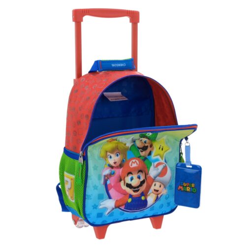 Mochila Con Ruedas Chica Rojo Mario Bros Yoin - Image 6
