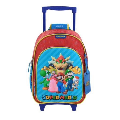 Mochila Kinder C/LL Chenson Rojo Mario Bros Squat
