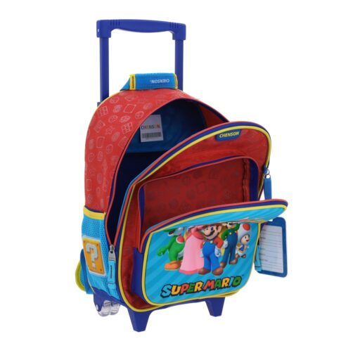 Mochila Kinder C/LL Chenson Rojo Mario Bros Squat - Image 6