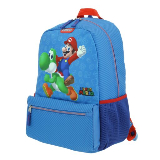 Alternative view of Mochila Grande Azul Mario Bros Oshi