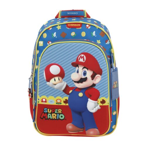 Mochila Chenson Azul Mario Bros Mush