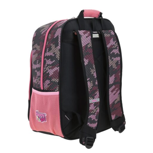 Mochila Chenson Happy Negra Cierres - Image 3