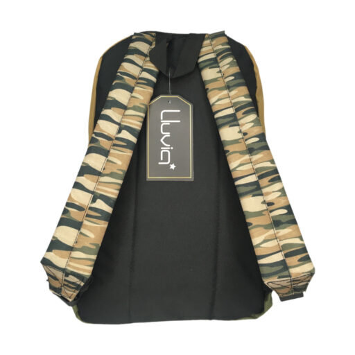 Mochila Lluvia Beige/Verde Bp - Image 3