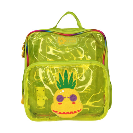 Lonchera Lluvia Transparente Led Amarillo