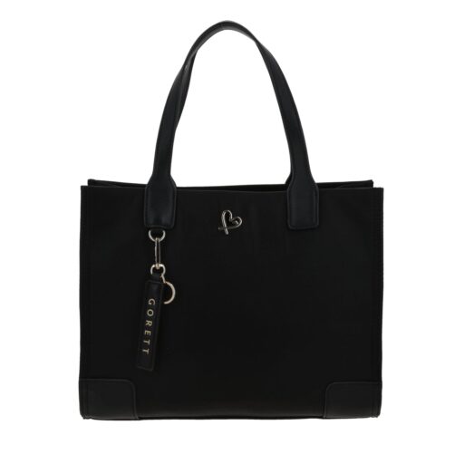 BOLSA GORETT CORAZON NEGRA MOD.GS25029-3