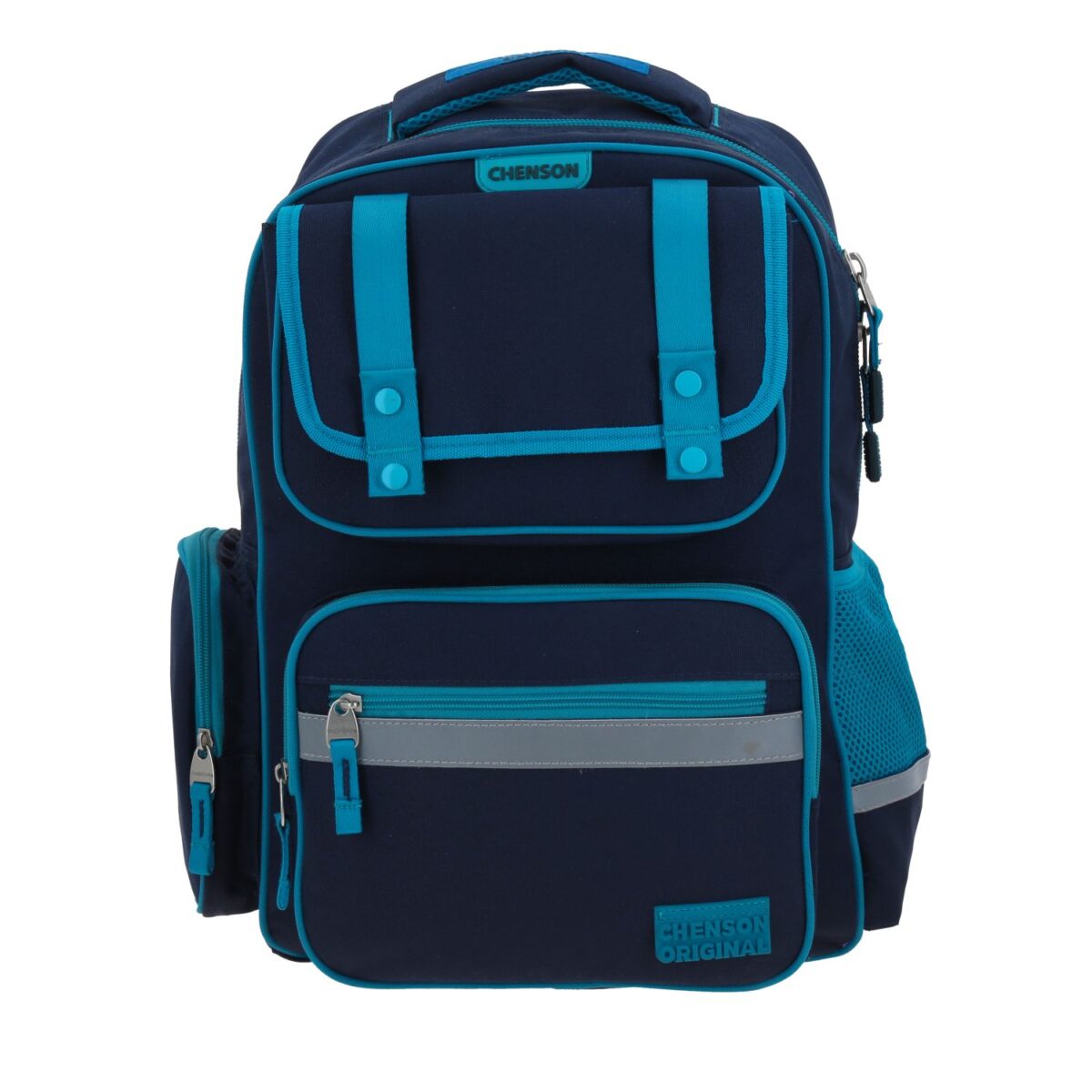 Mochila Grande Turquesa Escolar Chenson Original Strong