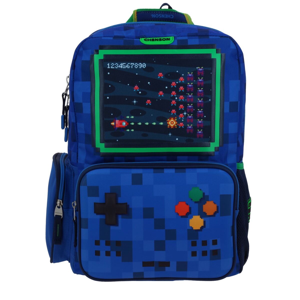 Mochila Grande Azul Chenson Original Galaga