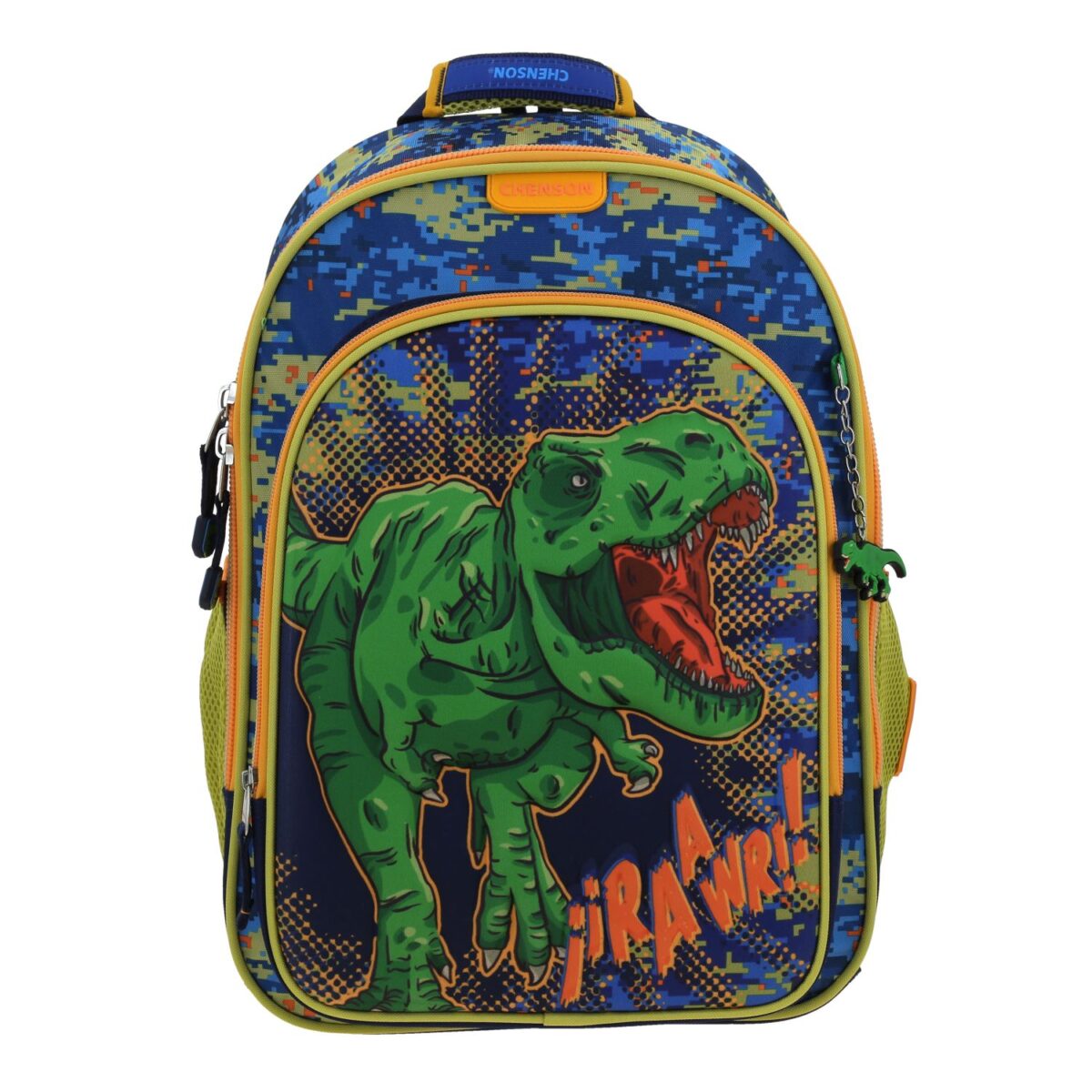 Mochila Grande Chenson Azul Dise?o 3D de Dinosaurio