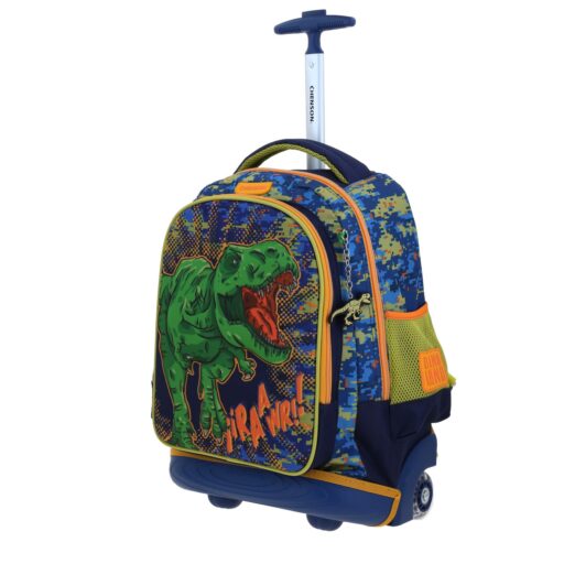 Alternative view of Mochila Con Ruedas Chenson Azul Diseño 3D de Dinosaurio KORAV