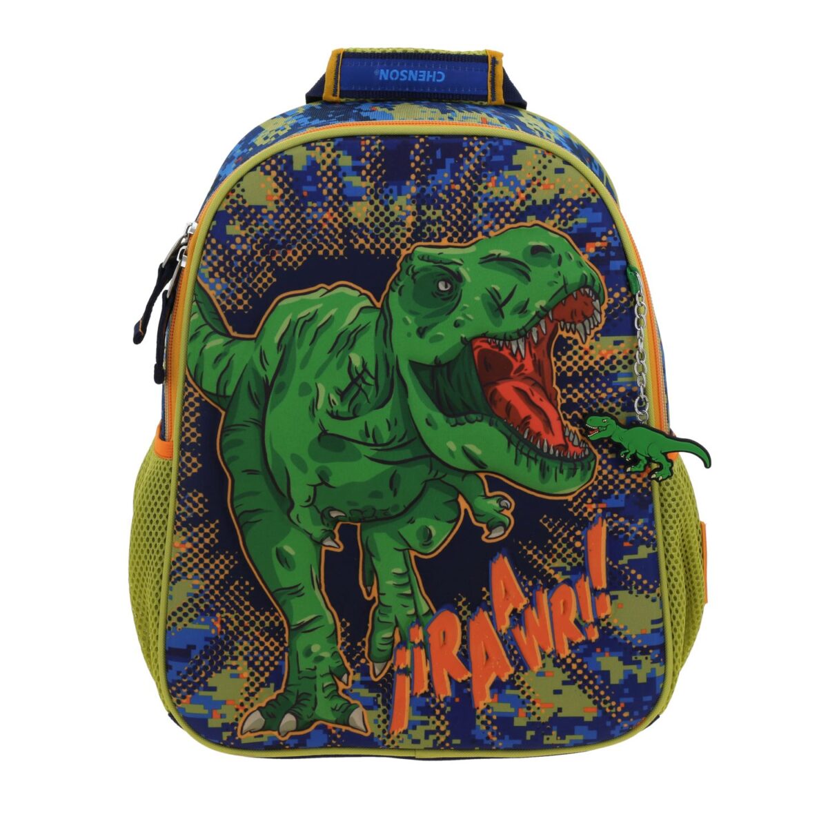 Mochila Kinder Chenson Azul Dise?o 3D de Dinosaurio