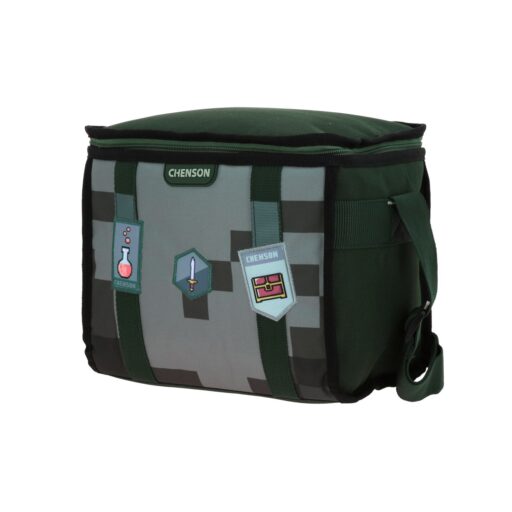 Alternative view of Lonchera Chenson Verde Con Dise?o Pixeleado Original Pixels