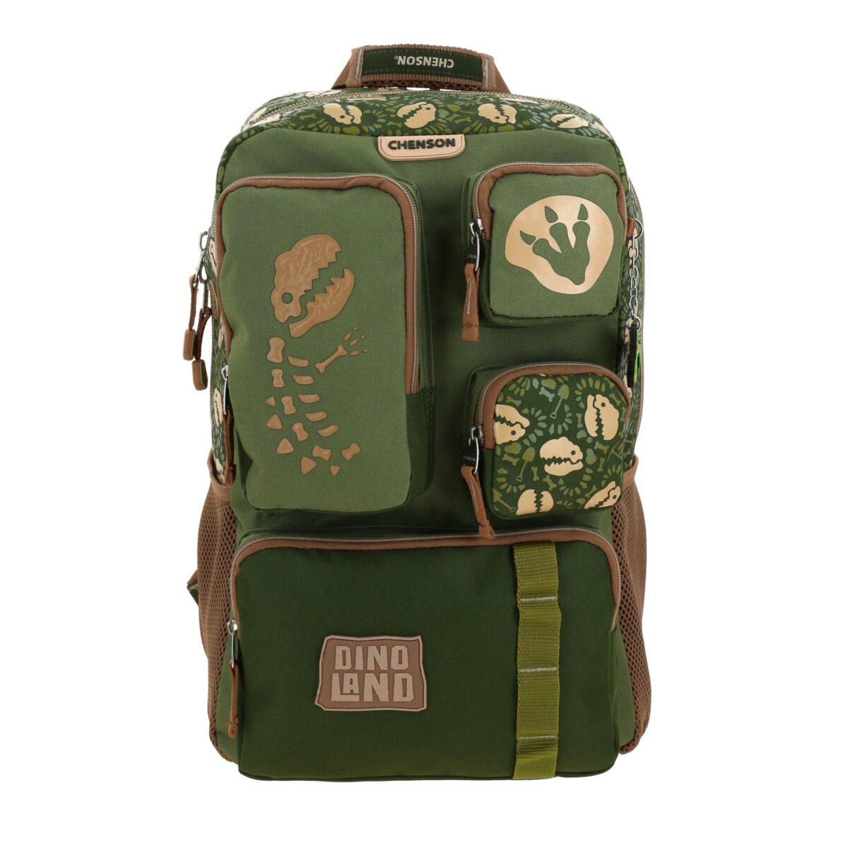 Mochila Chenson Verde Militar Dise?o Dinosaurio