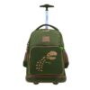 Mochila Con Ruedas Chenson Verde Militar Diseño Dinosaurio SAGAZ