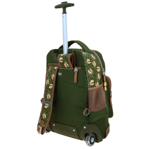 Mochila Con Ruedas Chenson Verde Militar Diseño Dinosaurio SAGAZ - Image 5