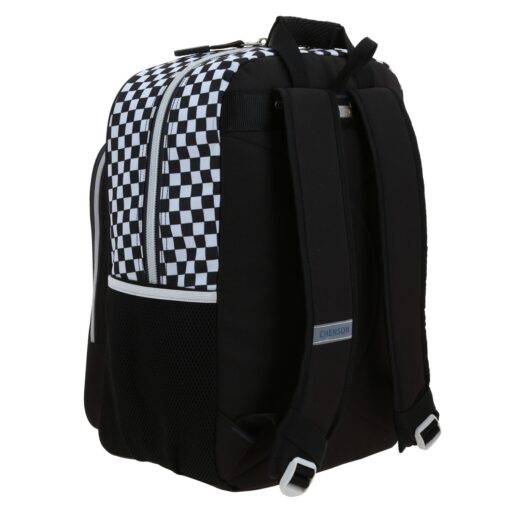 Mochila Grande Lapicera Negra a Cuadros TART - Image 3