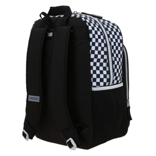 Mochila Grande Lapicera Negra a Cuadros TART - Image 5
