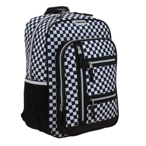Mochila Grande Lapicera Negra a Cuadros TART - Image 6