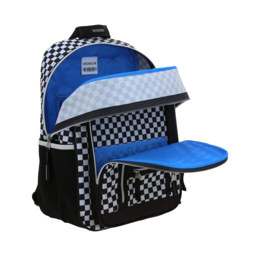 Mochila Grande Lapicera Negra a Cuadros TART - Image 7