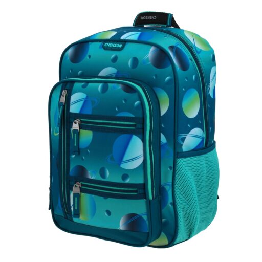 Alternative view of Mochila Grande Chenson Lapicera Azul Con Planetas ANTER