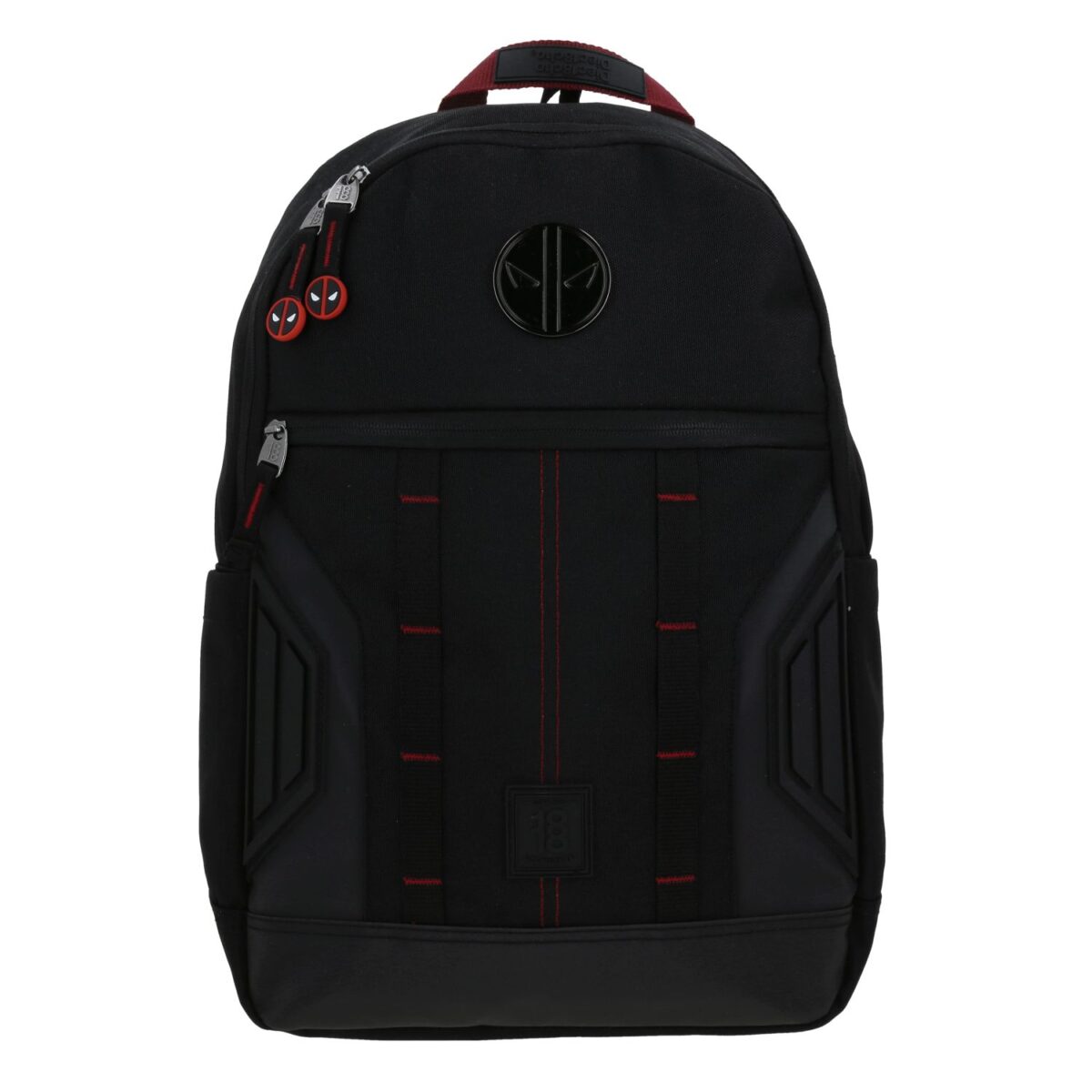 Mochila Grande Chenson Negra Con Parche Deadpool