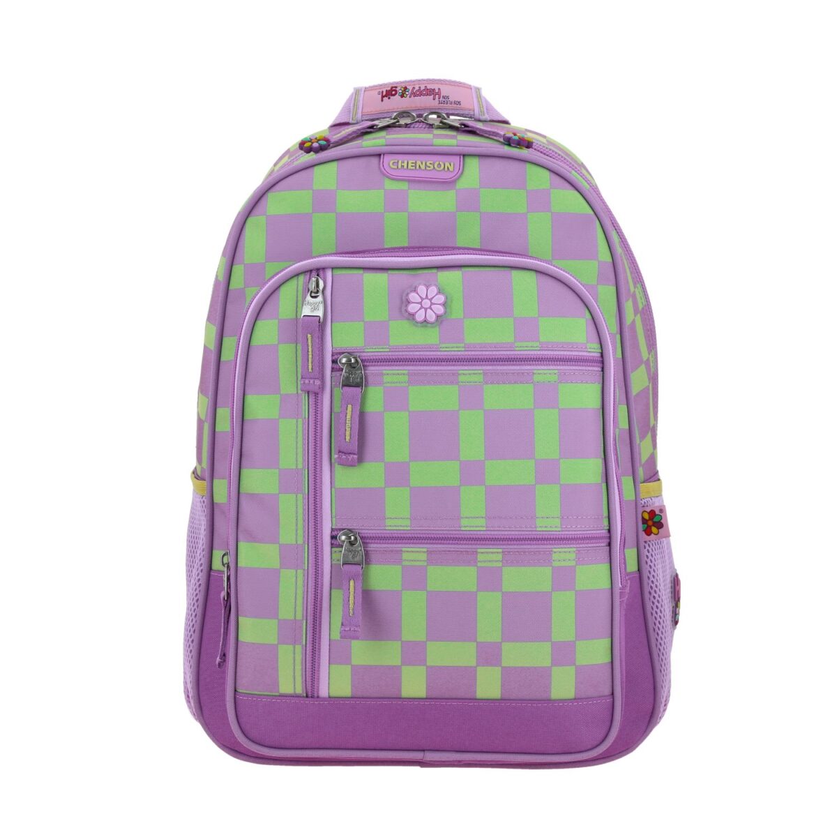 Mochila Grande Chenson Morado Dise?o Floral Happy Girl Tare