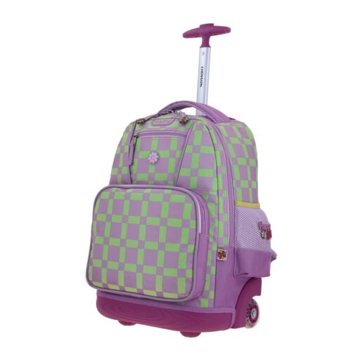 Alternative view of Mochila Con Ruedas Chenson Morado Diseño Floral Happy Girl Tare
