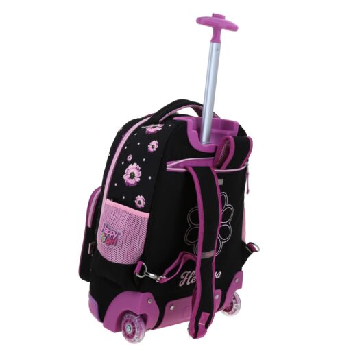 Mochila Con Ruedas Chenson Color Negro Happy Girl Suji - Image 3