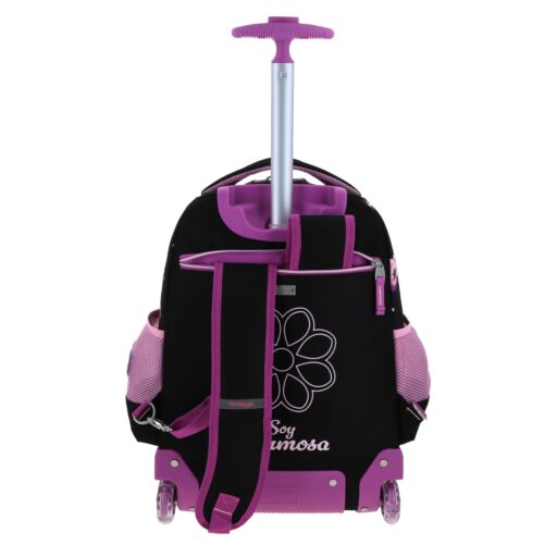 Mochila Con Ruedas Chenson Color Negro Happy Girl Suji - Image 4