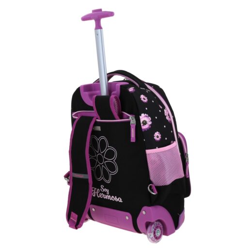 Mochila Con Ruedas Chenson Color Negro Happy Girl Suji - Image 5