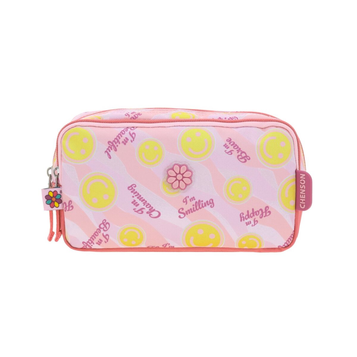 Lapicera Chenson Rosa Dise?o Carita Happy Girl Smile