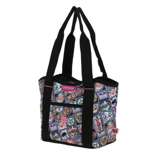 Alternative view of Lonchera Chenson Negra Multicolor Happy Girl Mixco