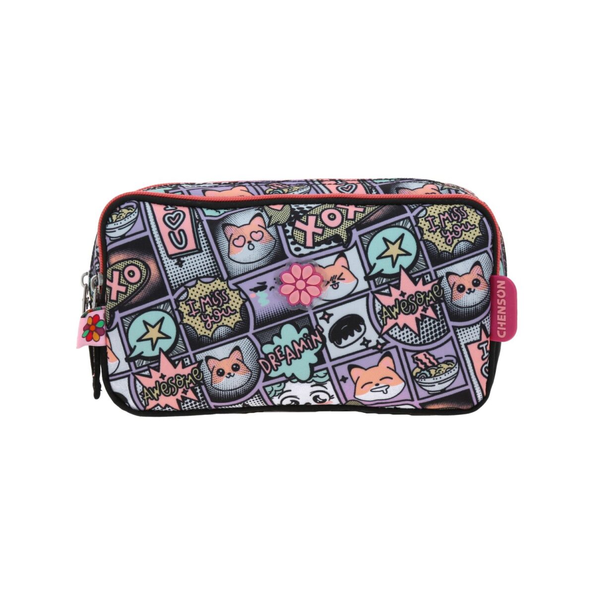 Lapicera Chenson Negra Multicolor Happy Girl Mixco