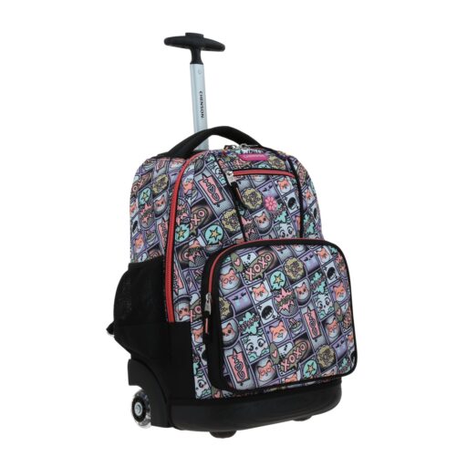 Mochila Con Ruedas Chenson Negra Multicolor Happy Girl Mixco - Image 6