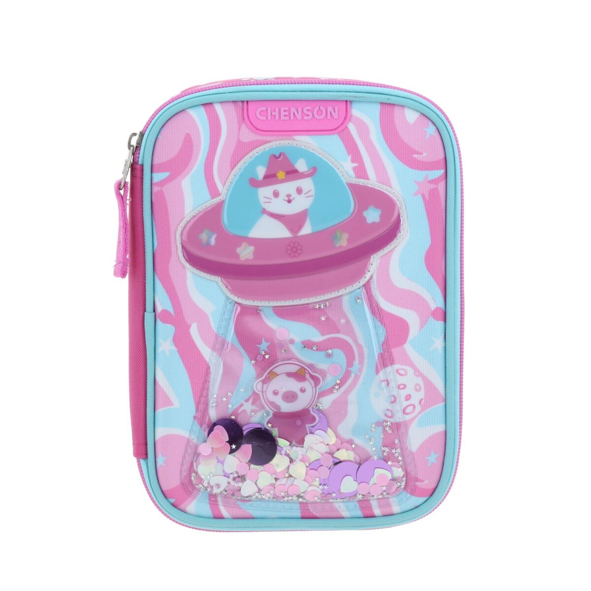 Lapicera Chenson Rosa Gatito y Confeti Happy Girl