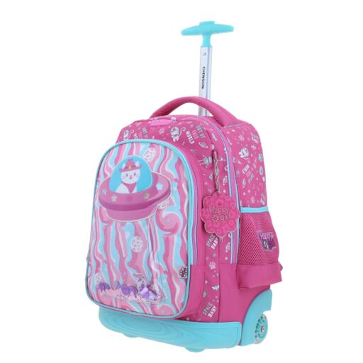 Alternative view of Mochila Con Ruedas Chenson Rosa Gatito y Confeti Happy Girl AJUA
