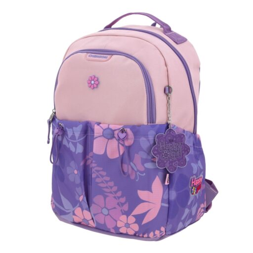 Alternative view of Mochila Grande Chenson Morada Con Flores Happy Girl Bagster