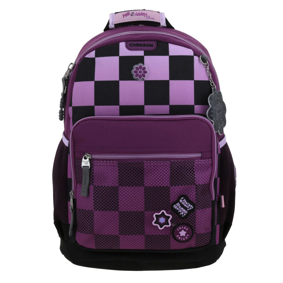 Mochila Grande Chenson Happy Girl Chester Morado