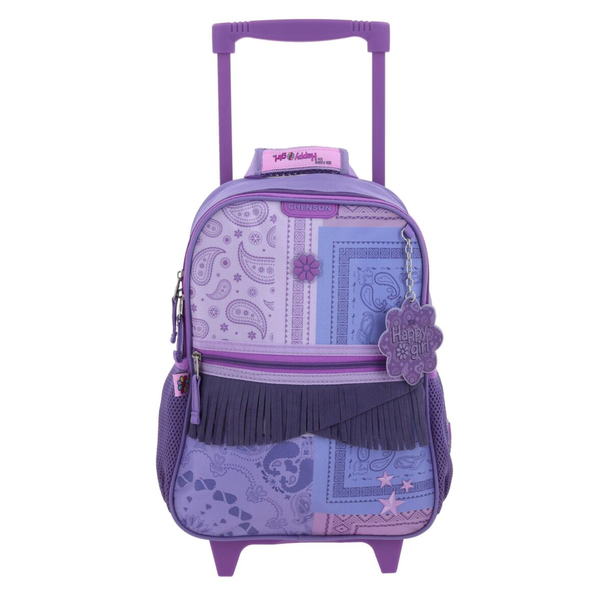Mochila Kinder Con Ruedas Chenson Morada Happy Girl Cowli