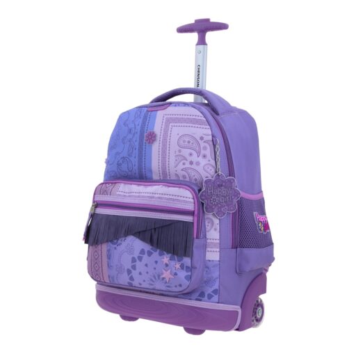 Alternative view of Mochila Con Ruedas Chenson Morada Happy Girl Cowli