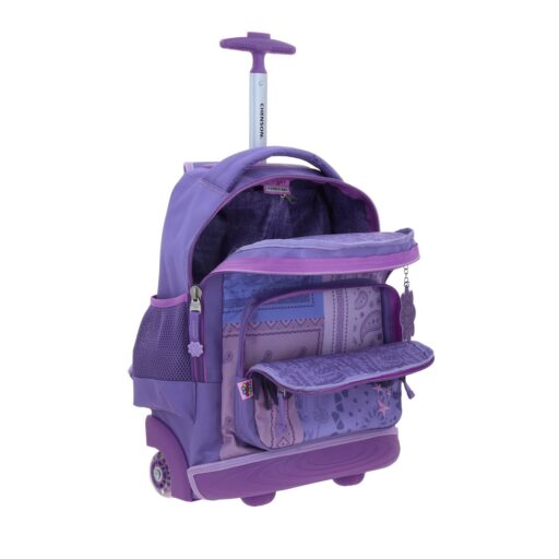 Mochila Con Ruedas Chenson Morada Happy Girl Cowli - Image 7