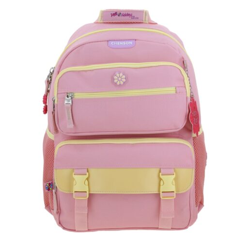 Mochila Grande Chenson Rosa y Amarillo Happy Girl Duva