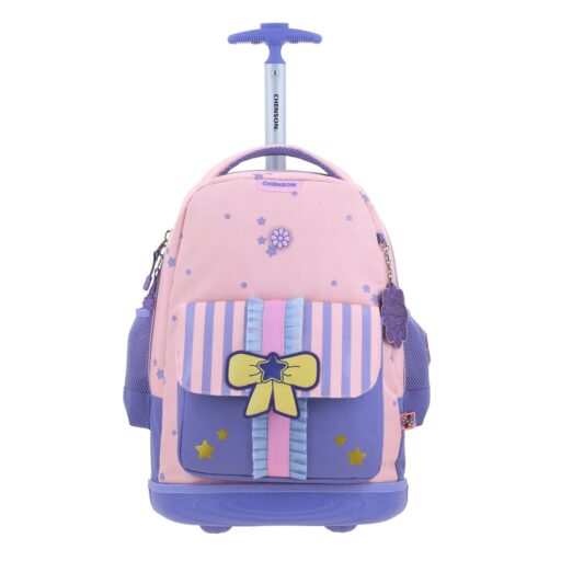 Mochila Con Ruedas Chenson Rosa Happy Girl Gurlic