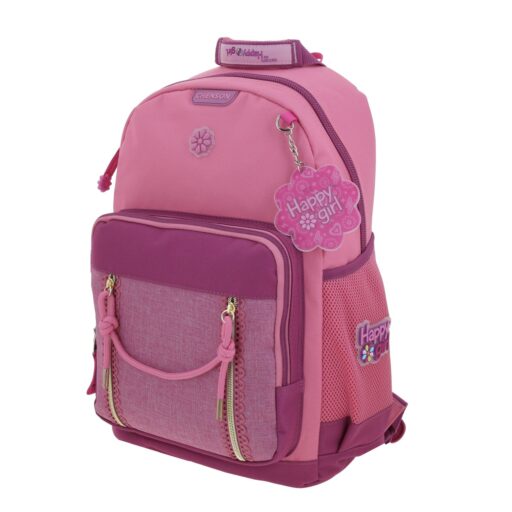Alternative view of Mochila Grande Chenson Rosa Happy Girl Tarlait